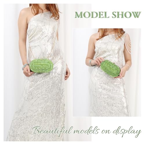 Image of Fecialy Acrylic Evening Clutch Bag for Women Shell Shape Handbags Marbling Purse Formal Party Bridal Wedding Crossbody Bag