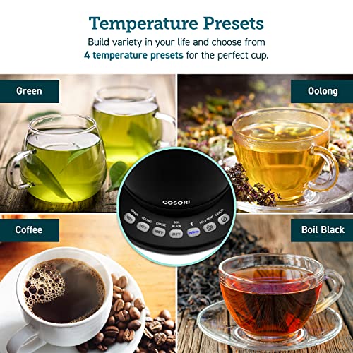 Tetera eléctrica COSORI Smart Bluetooth 0.8L negra miniatura 4