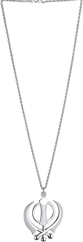 Silver Color Khanda Pendant