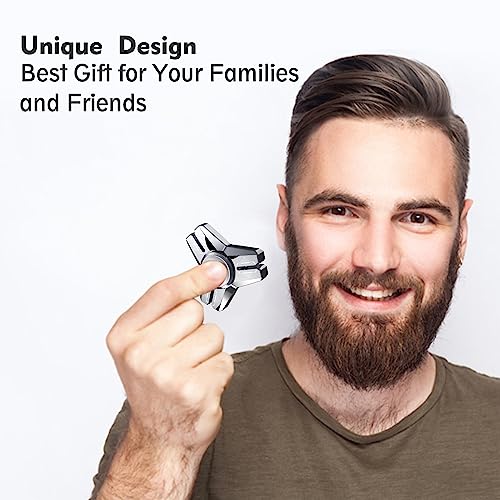 Image of INNOPLUS Fidget Spinner, Sturdy Stainess Steel Heavy Silent Metal Fidget Spinner,Small Hand Fidget Spinners with Precision Bearing, Delivers Smooth and Long Spin Times, for Stress Relief, EDC