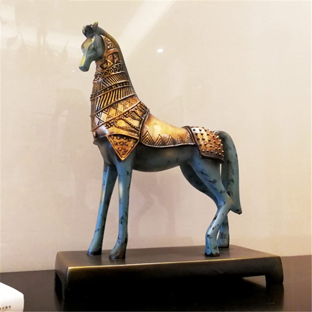 Cadeau anniversaire idéal : statuette cheval décoration rétro pour salon