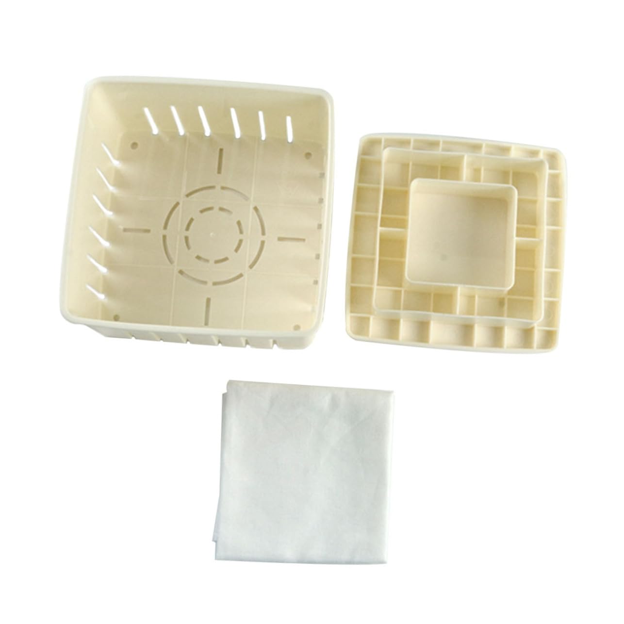 Angoily 1 Set Tofu Mold Cheese Mold Cheese Press Household Gadgets Tofu Making Mold Tofu Tool Diy Homemade Tofu Maker Tofu Maker Mold Tofu Small Mold Homemade Diy Tofu Making Tool Gauze