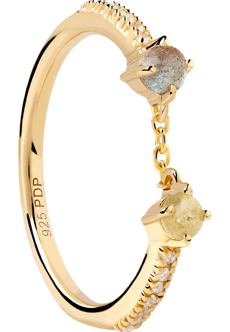 P D PAOLAPdPaola 32020759 Women's Ring 925 Silver Labradorite, 50 cm, labradorite