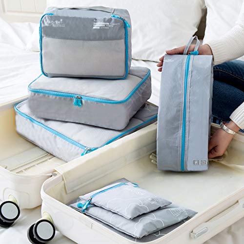 Cubi da imballaggio Cubi da imballaggio da Viaggio, Cubi Multifunzione Organizzatore di Bagagli Borsa da Valigia a Compressione da Viaggio Impermeabile