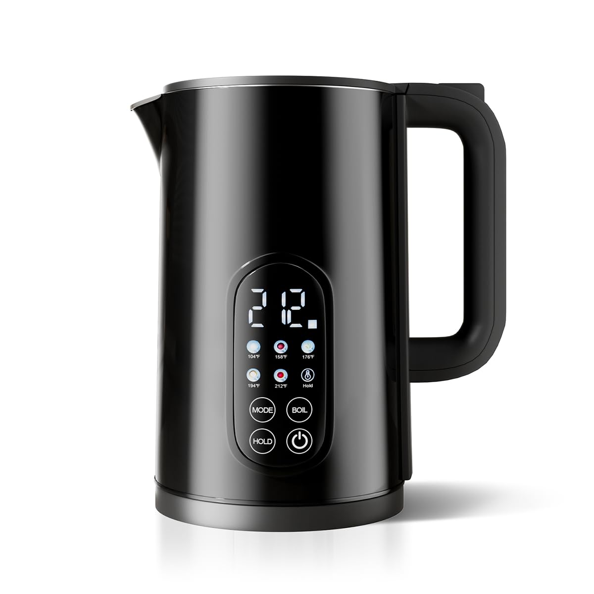 Photo 1 of 1.7L Stainless Steel Electric Kettle with Temperature Control–Black