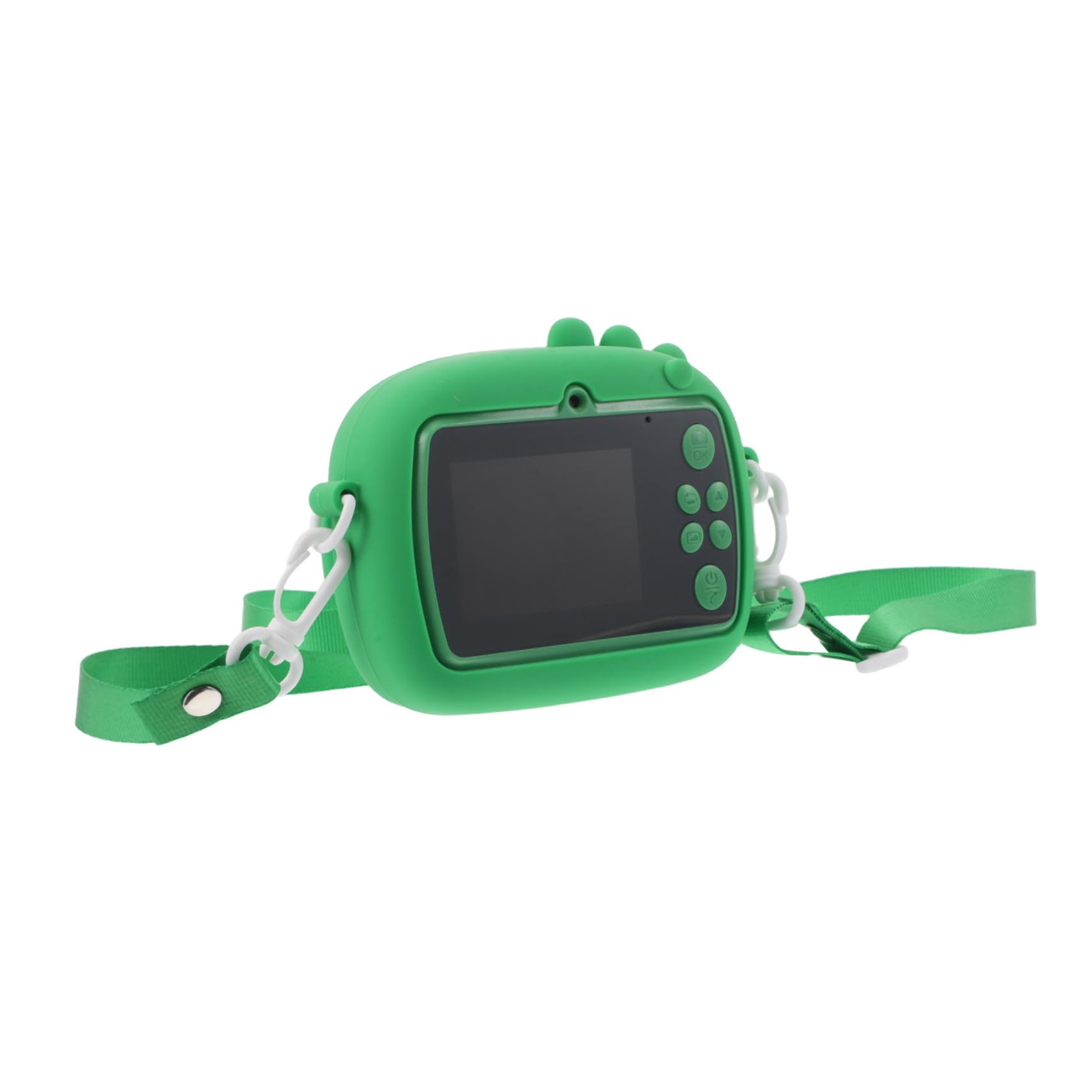 Veemoon Cámara Infantil Digital con Doble Lente HD Diseño de Dinosaurio Resistente Golpes Cámara Fotos para Niñas Impresión Instantánea Regalo Seguro para Cumpleaños y Momentos Familiares