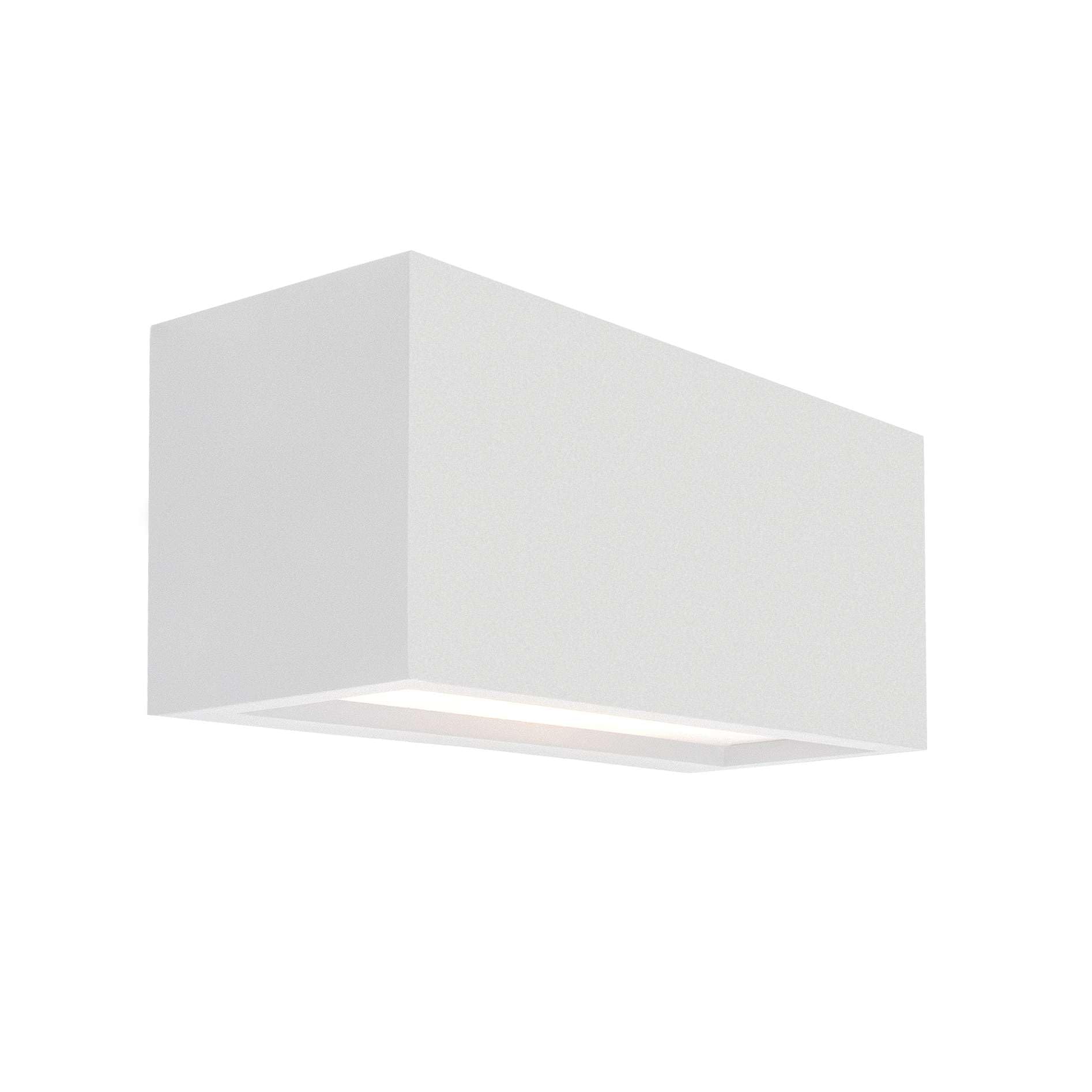 Applique da Esterno Up & Down con Attacco E27 in Alluminio Rettangolare Lampada da Parete a Doppia Emissione IP65 per Giardino, Ingresso, Balcone e Terrazzo 230V (Bianco)