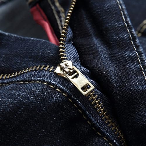 Men's Casual Cowboy Pants Ripped Washed Straight Fit Jeans Destroyed Retro Loose Mens Denim Pants4