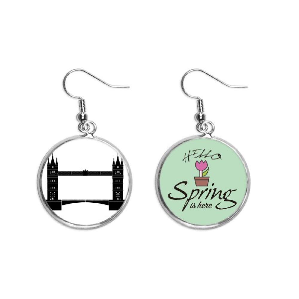 Pendientes de Puente de Londres un regalo de joyería de primavera único 5