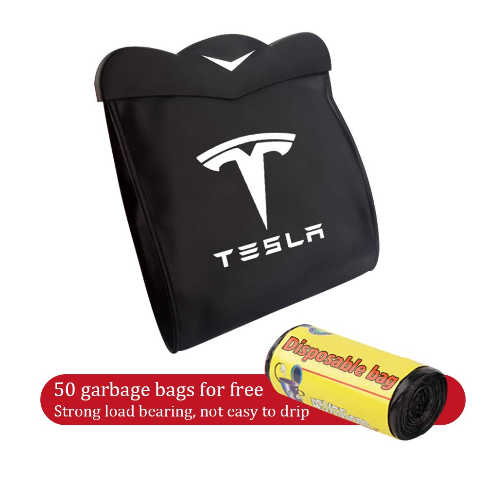 Farmogo Tesla Model 3 Model Y Trash Can Back Seat Garbage Bin Hanging