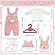 SPERMUOY Puppenkleidung 43 cm Kleidung Bekleidung Outfits für Baby Puppen,Puppenkleidung 35-43 cm mit Kleiderbügel Hasenpackung,Baby Newbron Puppen Kleidung (Keine Puppe)