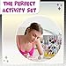 Disney 100 Kids Nail Polish Set with Glittery and Opaque Colors with Nail Stickers for Girls Kids Ages 3+, Perfect for Parties, Sleepovers and Makeovers, 18 Pcs