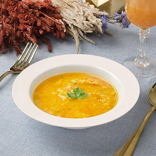 Setup [12 Oz. - 50 Piece White Plastic Bowls, Disposable Plastic Soup Bowls thumb #4