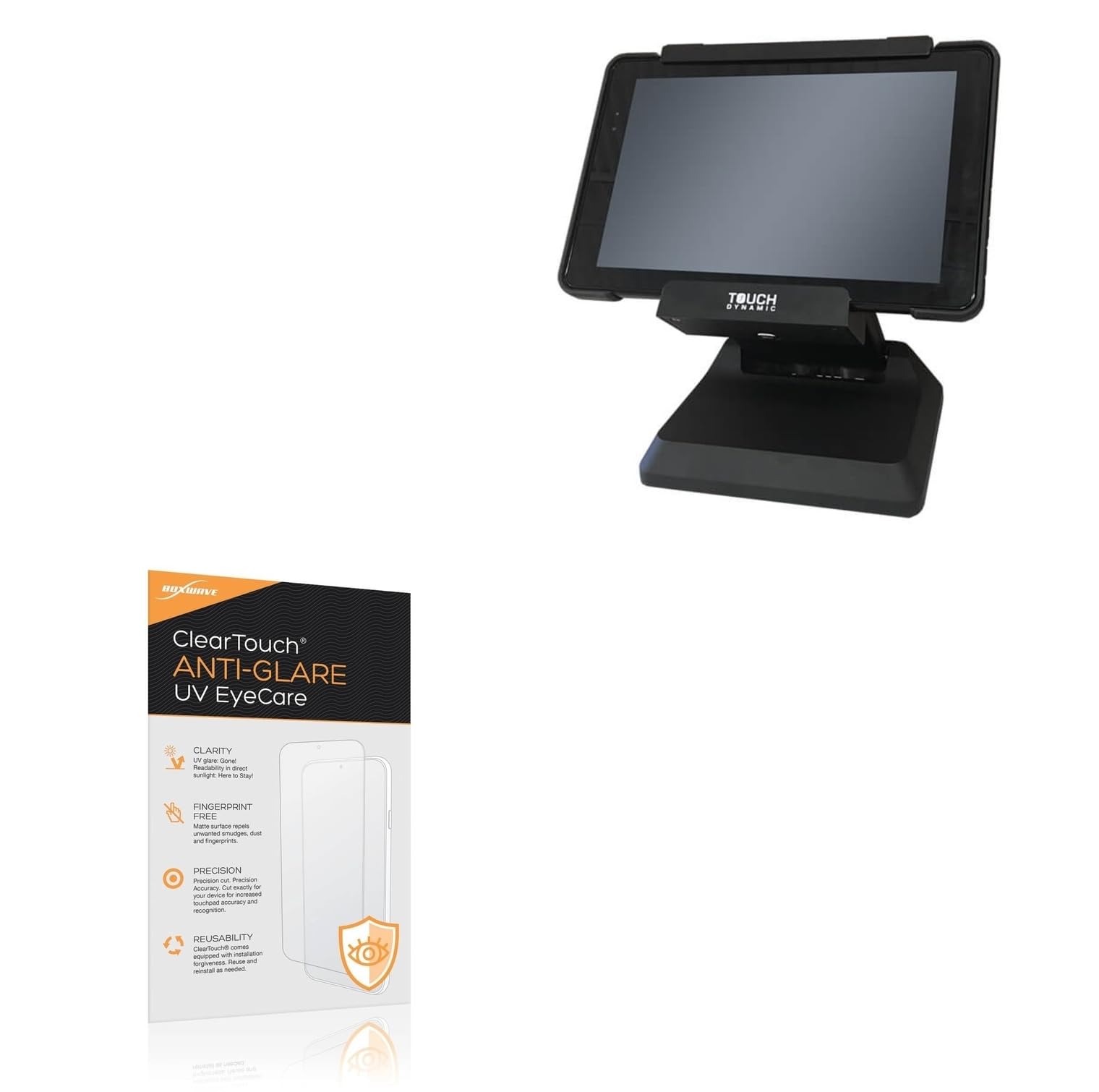 BoxWave Screen Protector Compatible With Touch Dynamic Quest IV (8 in) - ClearTouch Anti-Glare Anti-UV EyeCare (2-Pack), Filters out Harmful Blue Light Reduce Fatigue