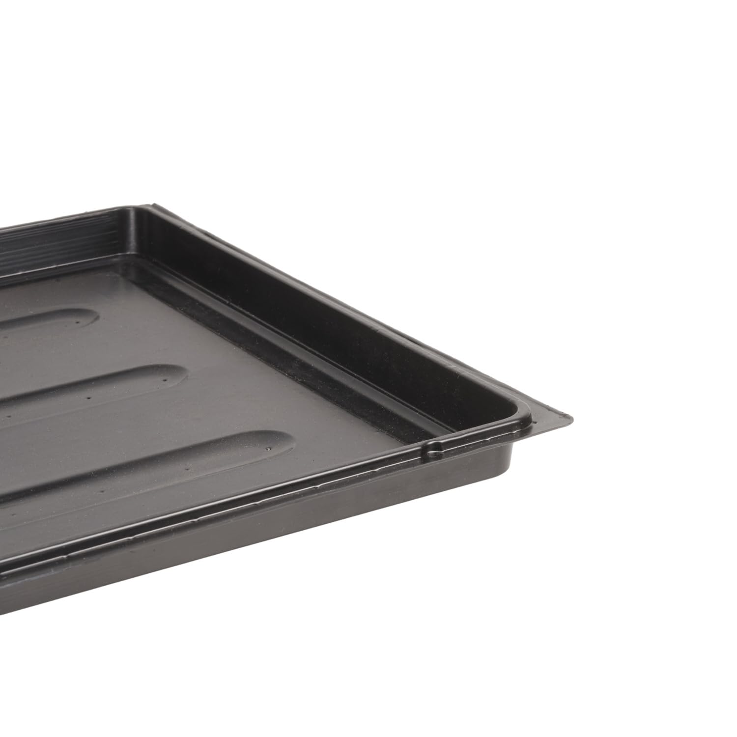 Lot de 10 bacs de serre 52,5 x 31,5 x 5 cm - En plastique - Bac de transport - Sans trous de fond - Idéal pour les plantes, la culture, le jardin
