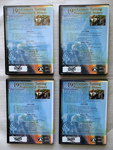 19Th Century Turning Points In U.s. History: 1800 - 1900. 4-Dvd Set #TOP1