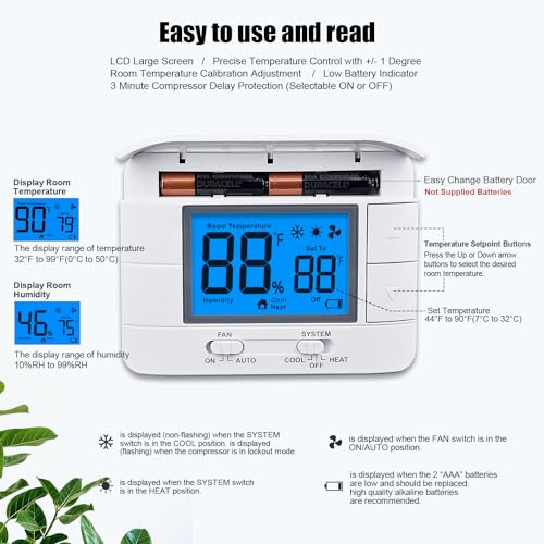 Mroinge M701 Non Programmable Thermostat thumb #3