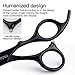Hair Cutting Scissors Set, Professional Barber Hair Salon Household Children's Stainless Steel Shear Bangs Artifact Thinning Hairdressing Shear with Leather Case (Black)