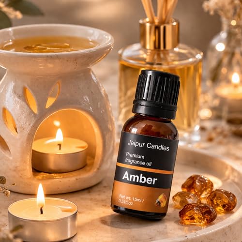 Image of Fragrance Oil | 15 ml | Aroma Oil for Home Fragrance | Best for Aromatherapy | Use in Diffusers, Candles, Air Fresheners (15ML, Amber)
