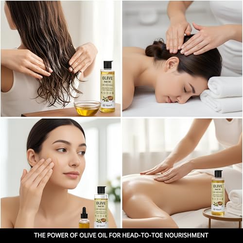 Image of 100% Pure Virgin Premium Cold Pressed Olive Oil for Hair & Skin - 200ml
