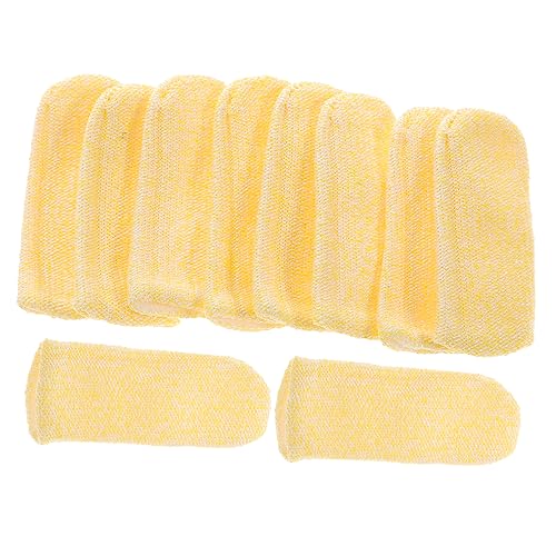 HOMOCONO 10pcs Anti-Cut Finger Sleeves Thumb Covers Sturdy Cut Resistant Fingertip Guards for Cooking Gardening