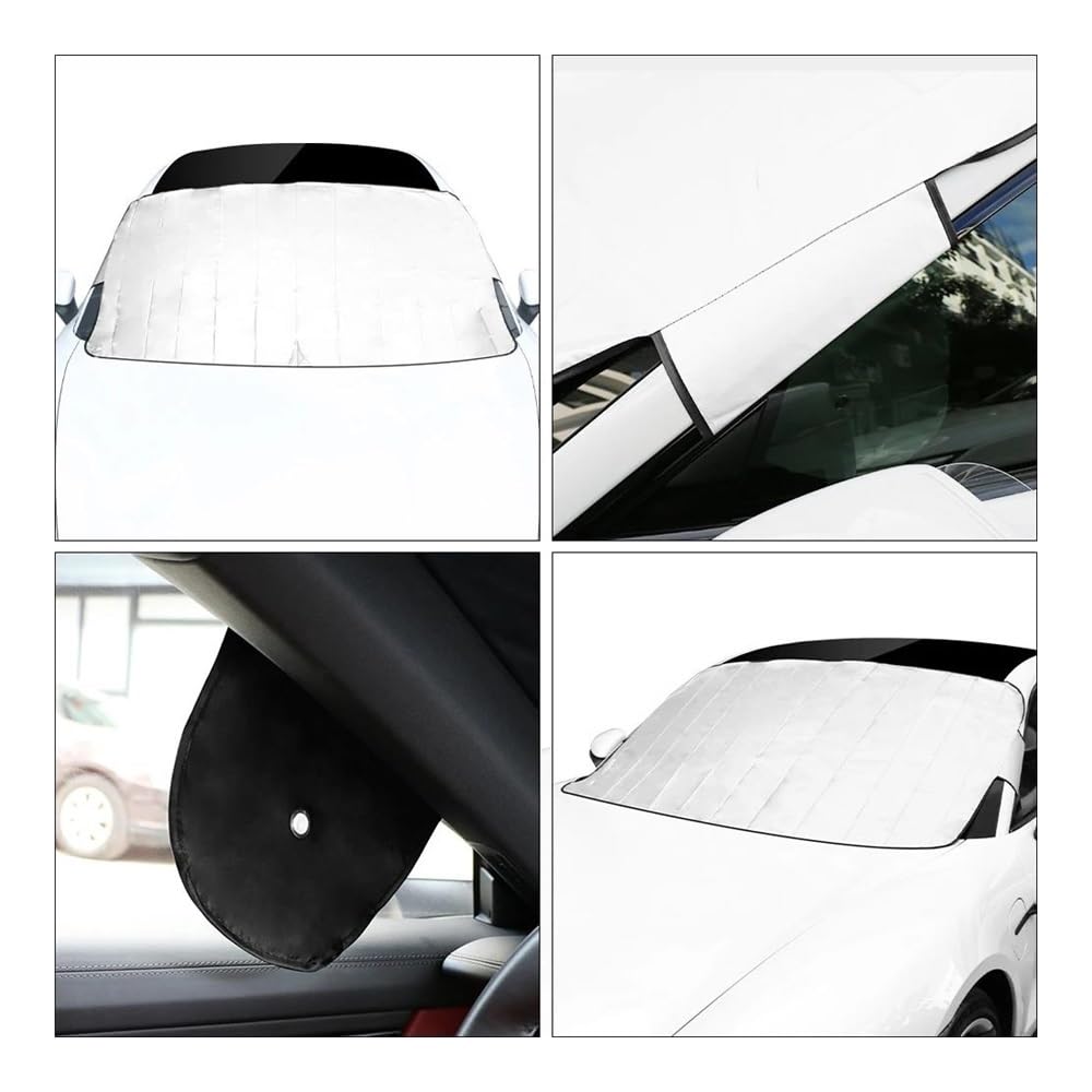 Couverture Pare-Brise Voiture Couverture Universelle De Pare-soleil Pare-brise De Voiture Couverture De Neige De Pare-brise Avant Accessoires Automobiles Pour Ford Pour Focus Bache Pare-Brise