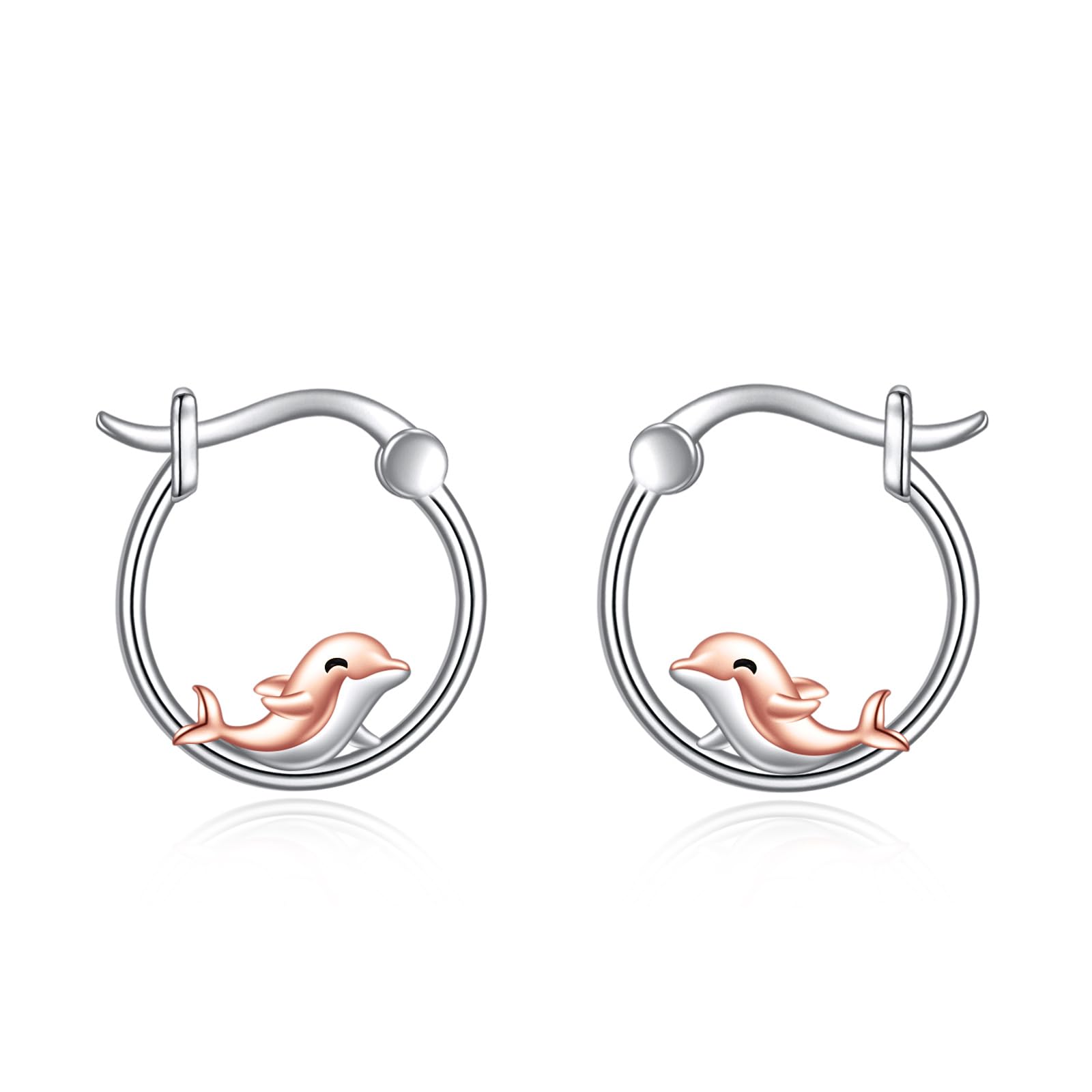 Tier Creolen Ohrringe 925 Sterling Silber Niedliche Tier Ohrringe Schmuck Geschenke für Damen Mädchen