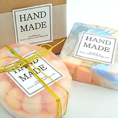 Wakehurst Handmade Gift Stickers Labels - Packing for Home Baking Wedding Favours, 5sheets 30pcs Cover
