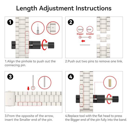 Image of Bestig Compatible with Apple Watch Bands for Men Women 40mm 38mm 41mm 42mm Series 11 10,Premium Solid Stainless Steel Metal Business Wristband Strap for iWatch Series 10 9 8 7 6 SE 5 4 3 2 1,Starlight