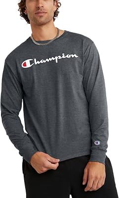 Champion Mens Classic Graphic Long Sleeve Tee