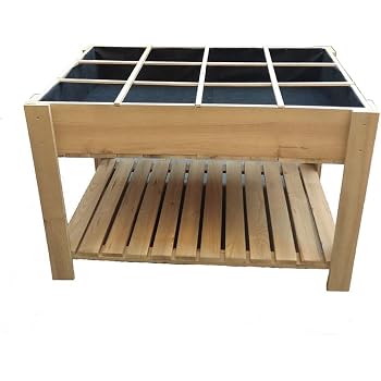 La Noria Mesa de Cultivo huerto Urbano 80x120x80 cm. Montaje Muy ...