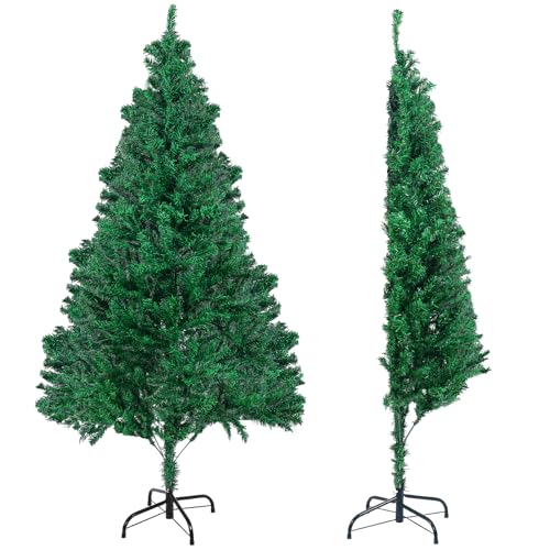 GlyinnHe 6FT Green Half Artificial Christmas Tree