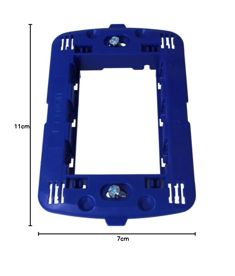Soporte compatible con Bticino Living Light, soporte para caja 502 503 504 507 (10, 3 módulos/plazas)