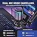 FIFINE USB Streaming Microphone Kit for Gaming, Condenser Mic with RGB, Noise Cancellation, Game/Chat Dial-Plug & Play for PC Twitch/YouTube/Podcast, Includes Boom Arm & Pop Filter-AmpliGame AM6T