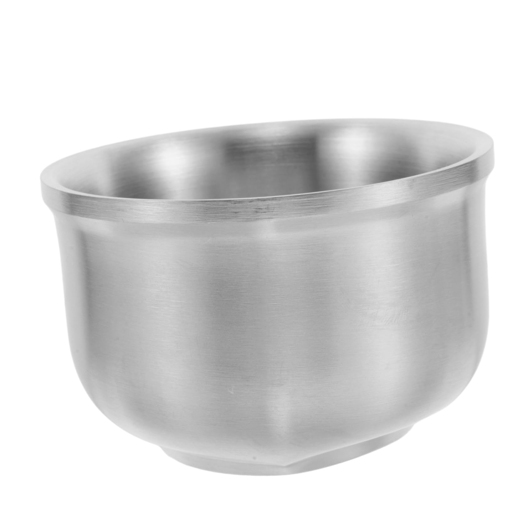 ARTSEWPLY Stainless Steel Shave Soap Bowl Versatile Wet Shaving Mug for Men for Home and Barber Use Compact Design for Travel for Facial Cleansing