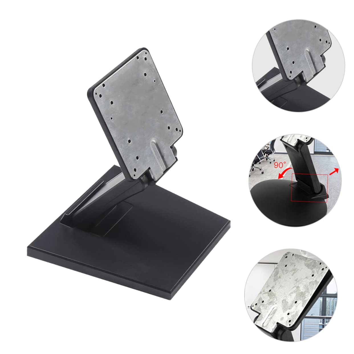 jojofuny Supporto per Monitor Base Stabile per Monitor LCD Staffa in Ferro per Computer Altezza per Ufficio Studio