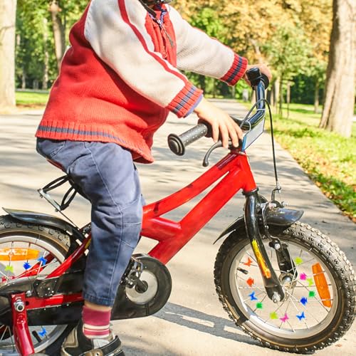 140 Pieces Bike Wheel Spoke Beads Bike Spoke Decorations Colorful Butterfly Bike Beads Plastic Clip Bead Butterfly Bike Spokes Bike Spoke Covers for Bicycle Spokes Accessories Wheel Decorations