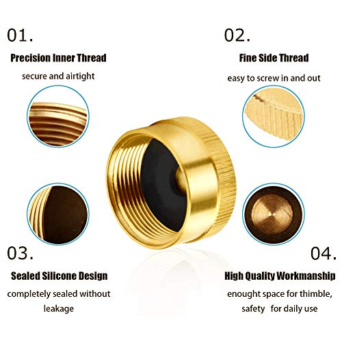 Hooshing-6Pcs-Solid-Brass-Refill-1-LB-Propane-Bottle-Caps-Gas-Tank-Cylinder-Protect-Sealed-Caps