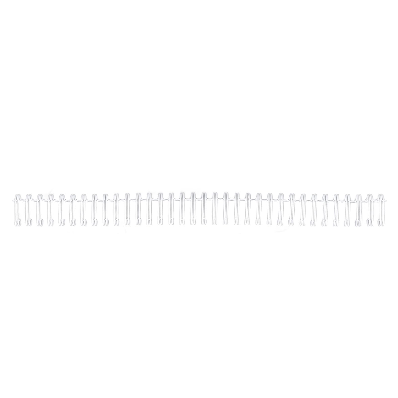 100 szt. 9/16 Cala Kolce do Wiązania Drutu z podwójną pętlą - pojemność 120 Arkuszy Spiralna Cewka do Wiązania A4 dla Studentów (WHITE)
