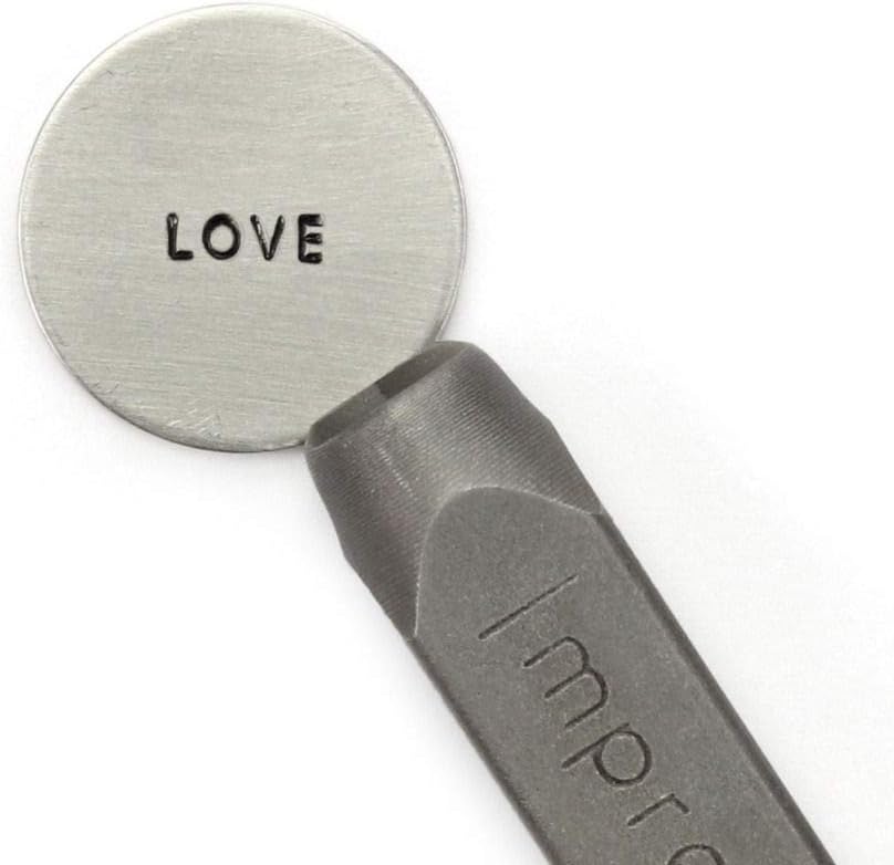 ImpressArt - Love Signature Design Metal Stamp, 6mm