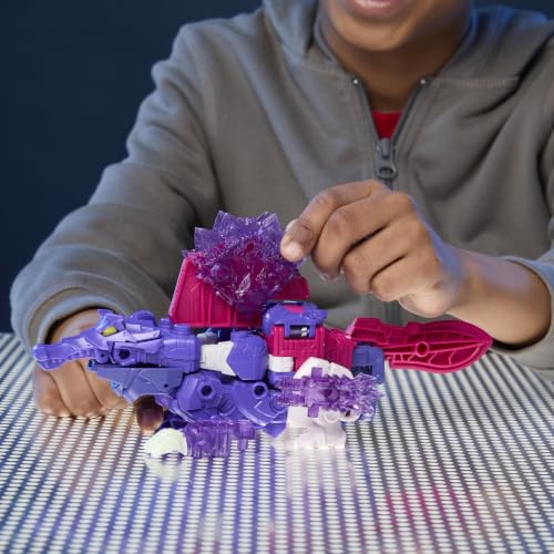 Transformers CYBERWORLD Shockwave Ultimate Cyber Changers Energon Surge Action Figure | Quick Change to Dino Mode | Robot Toys for Kids 6+ - image 6