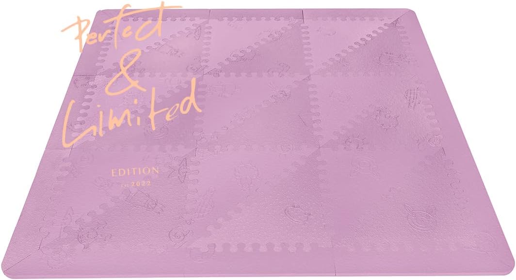 LuBabymats - Alfombra Puzzle Infantil para bebés de Foam (EVA), Suelo Extra Acolchado para niños, Color Lilac