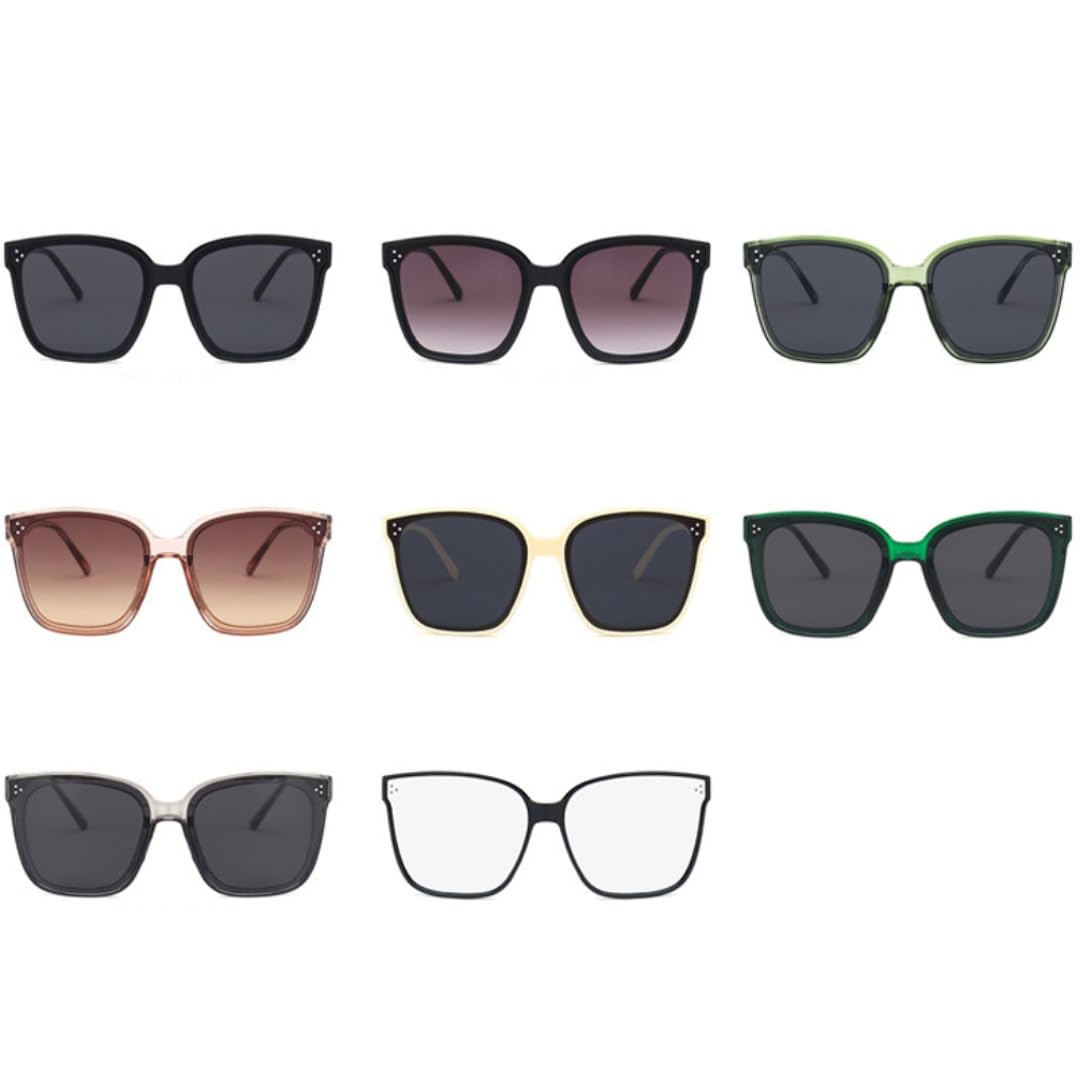 Gafas de sol con protección UV400, montura de gran tamaño con lentes coloridas, para mujeres y hombres, deportes al aire libre y conducción