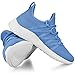 Feethit Womens Slip On Running Shoes Breathable Walking Shoes Lightweight Gym Workout Shoes Non Slip Fashion Sneakers Sky Blue Size 7.5