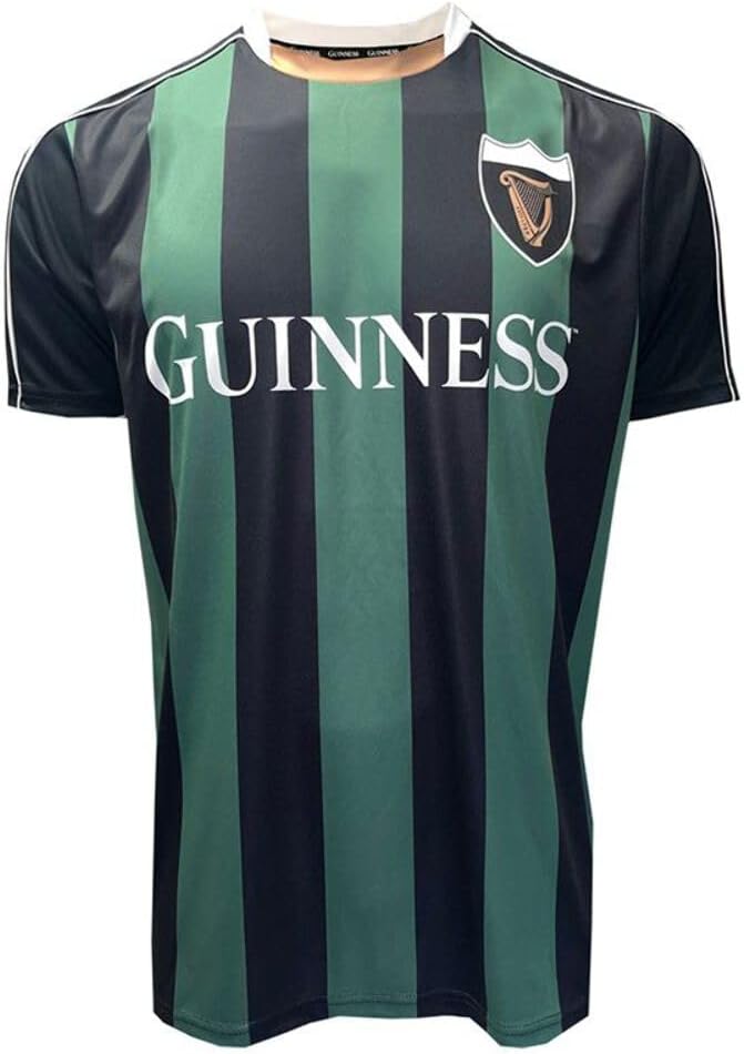 Guinness - Striped Performance Jersey Black/Green - G3080