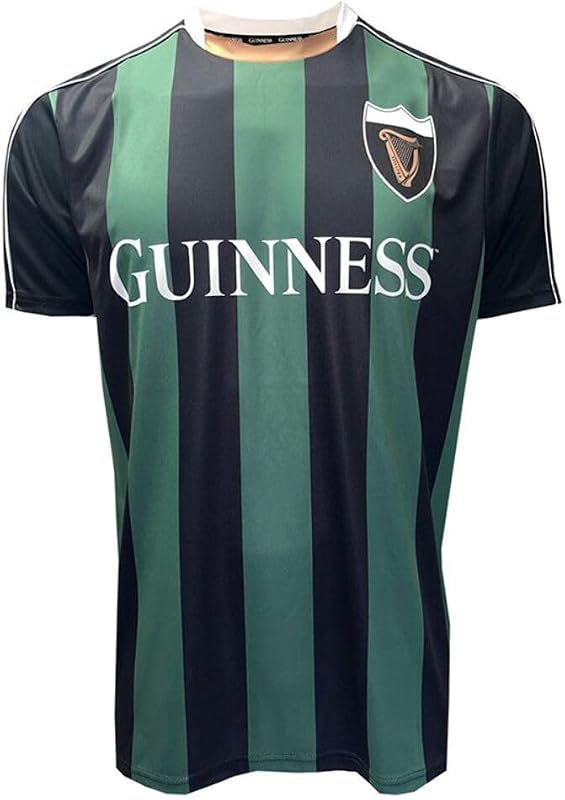 Guinness - Striped Performance Jersey Black/Green - G3080
