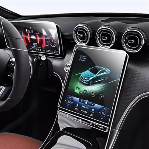 Écran GPS Mercedes W206 2022 protégé par ce verre trempé haut de gamme