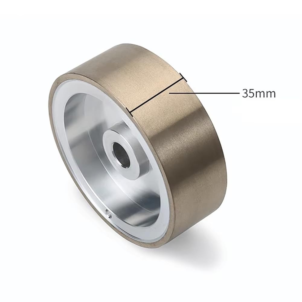 Muela Abrasiva, Rueda para Máquina de Biselado de Lentes, Rueda de Esmeril de Grano 600 para Corte y Pulido de Bordes de Gafas