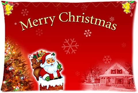 Best Present Of Santa Claus Festival Merry Christmas Popular 20" x 30" Bedding Sets Pillowcase Best Pillow Cover For Home