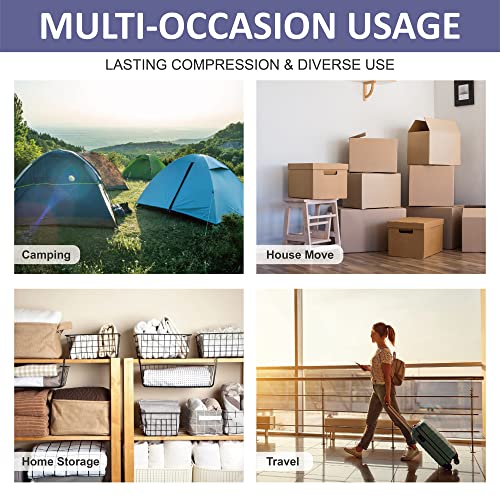 18 Space Saver Vacuum Storage Bags, Vacuum Sealed Storage Bags (4 Jumbo/4 Large/4 Medium/6 Small) With Hand Pump, Vacuum Seal Bags For Clothing, Comforters, Pillows, Towel, Blanket Storage, Bedding #TOP6